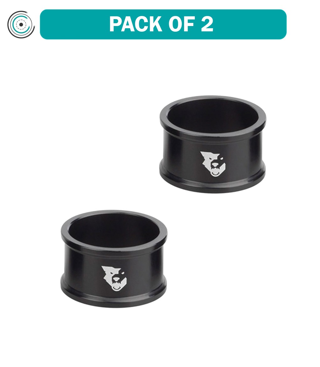 Комплект из 2 прецизионных прокладок для гарнитуры Wolf Tooth 20 мм черного цвета