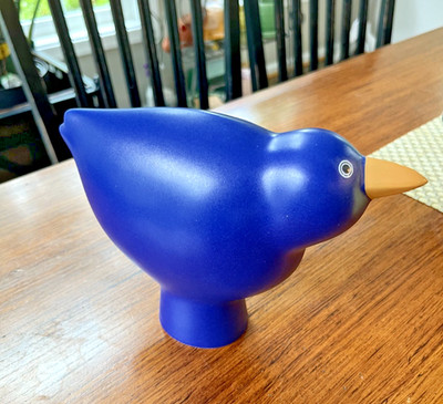 Howard Smith ARABIA Parvi (Flock) Lisa Blue Ceramic Bird  Signed