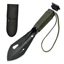 Hiking Trowel, Camping, Backpacking, Portable Shovel, Multitool, Black