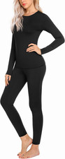 Thermal Underwear for Women Long Johns Sets Base Layer Lightweight 2 Pieces Paja