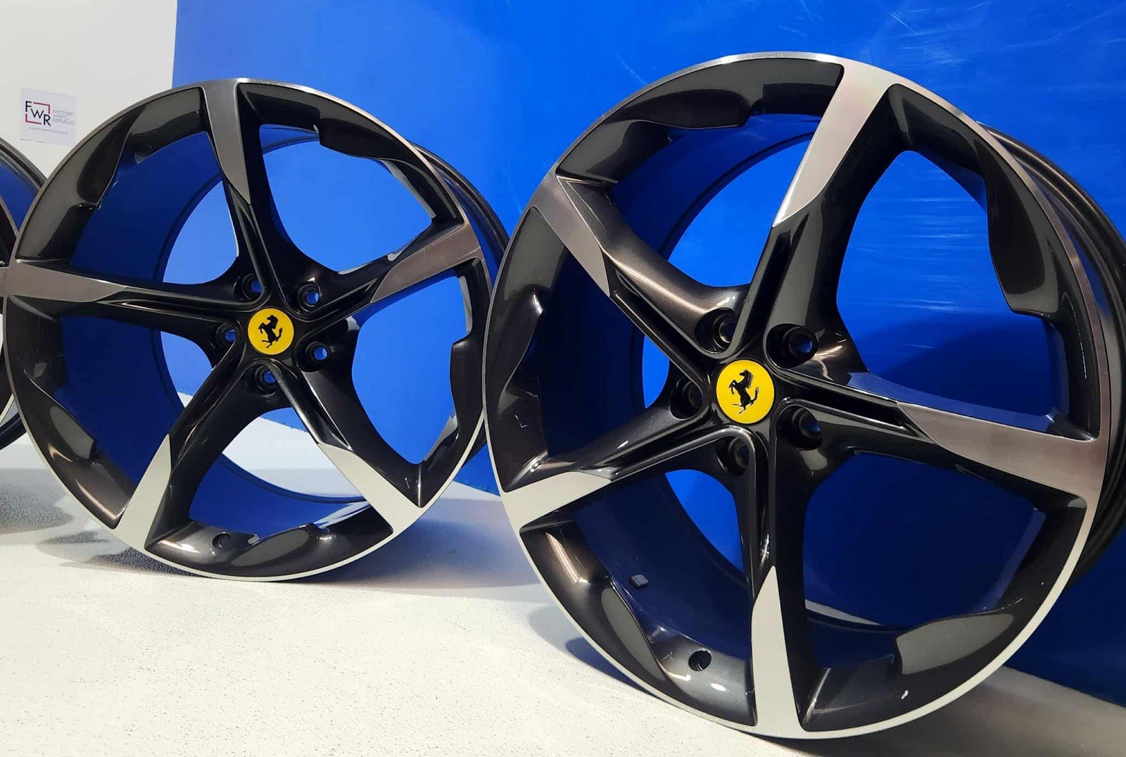 20" FERRARI 488 Factory OEM Wheels Rims GENUINE TWO TONED  FORGED STRADALE