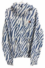 Aviator Nation Ninja Pullover Hoodie Blue Tiger Size XL
