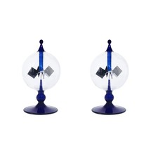 2X  Solar  Radiometer Sunlight Energy Crookes  Vanes Windmill Gift Home7712