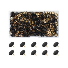 300 PCS Thumb, Tacks Plastic Round Head Thumbtack, Roundness Black