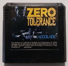 Zero Tolerance (Sega Genesis, 1994) CART ONLY