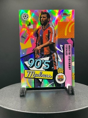 2025-26 Topps Finest UEFA Club  90s Madness MAD-4 Hristo Stoichkov, FC Barcelona