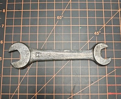 Vintage VLCHEK V-Shield 5/8'' x 3/4'' Open End Wrench Made in the USA