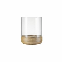 Blomus Windlicht Lanto Oak, Size S, Eiche, Glas Klar, 66256 Shop Exclusive