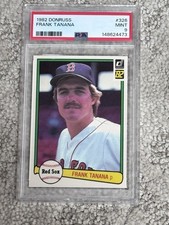 PSA 9 MINT BASEBALL CARD 1982 DONRUSS FRANK TANANA BOSTON RED SOX