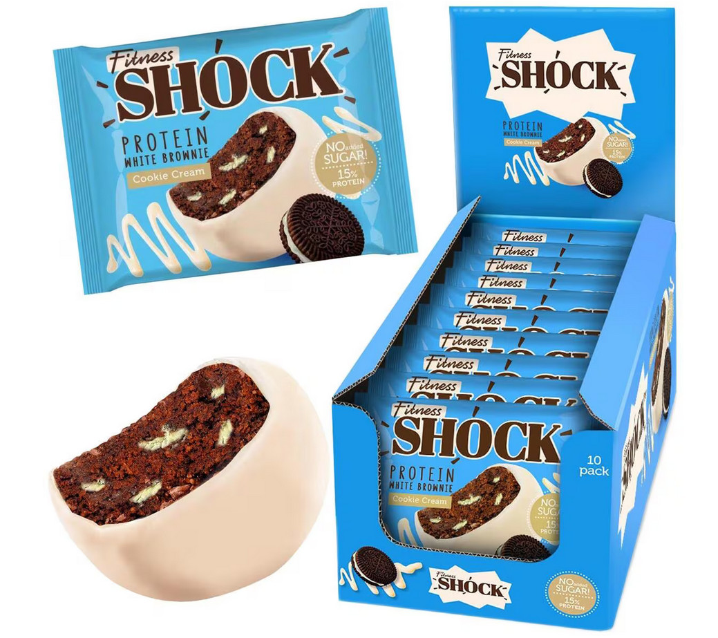 2998 EURkg Fitness SHOCK Protein Brownie 10 x 50g Eiwei Brownie MHD 3390₽