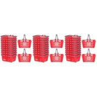  36 PCs kleiner Einkaufskorbmodell Desktop Einkaufskorbskorbblatt Plastik