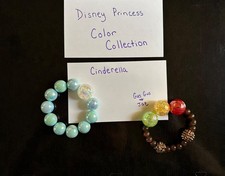 Disney Princess themed homemade bracelets Cinderella