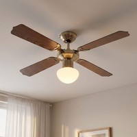 Deckenventilator Deckenlampe Led Vor RüCklauf FlüGel Wendbar 3 Stufen D 106,6 Cm