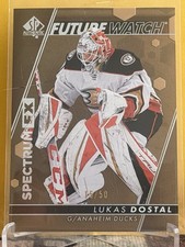 2022-23 SP Authentic Future Watch Spectrum FX Gold 15/50 Lukas Dostal