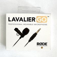Rode Lavalier GO Wired Omni Microphone, 3.5mm TRS, Compatible with Wireless GO
