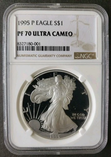 1995-P American Silver Eagle Proof — photo from another recent sale