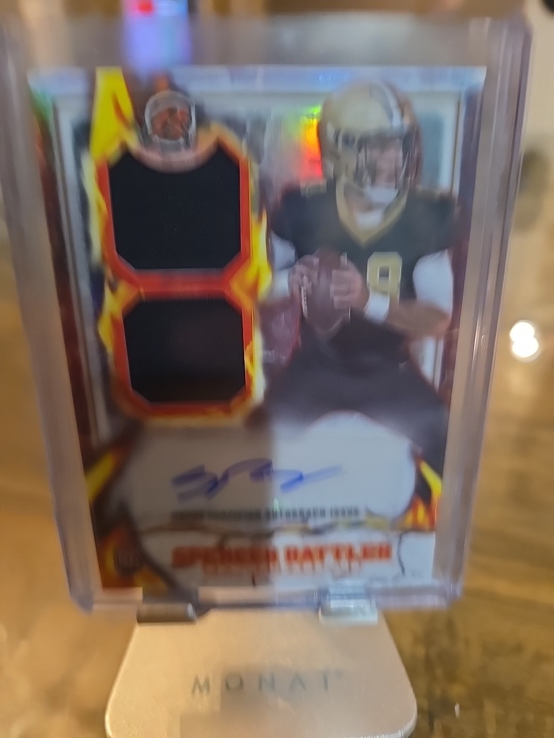 2024 Topps Resurgence  RC Patch Autographs Spencer Rattler #IPA-SR (AU, MEM, RC)