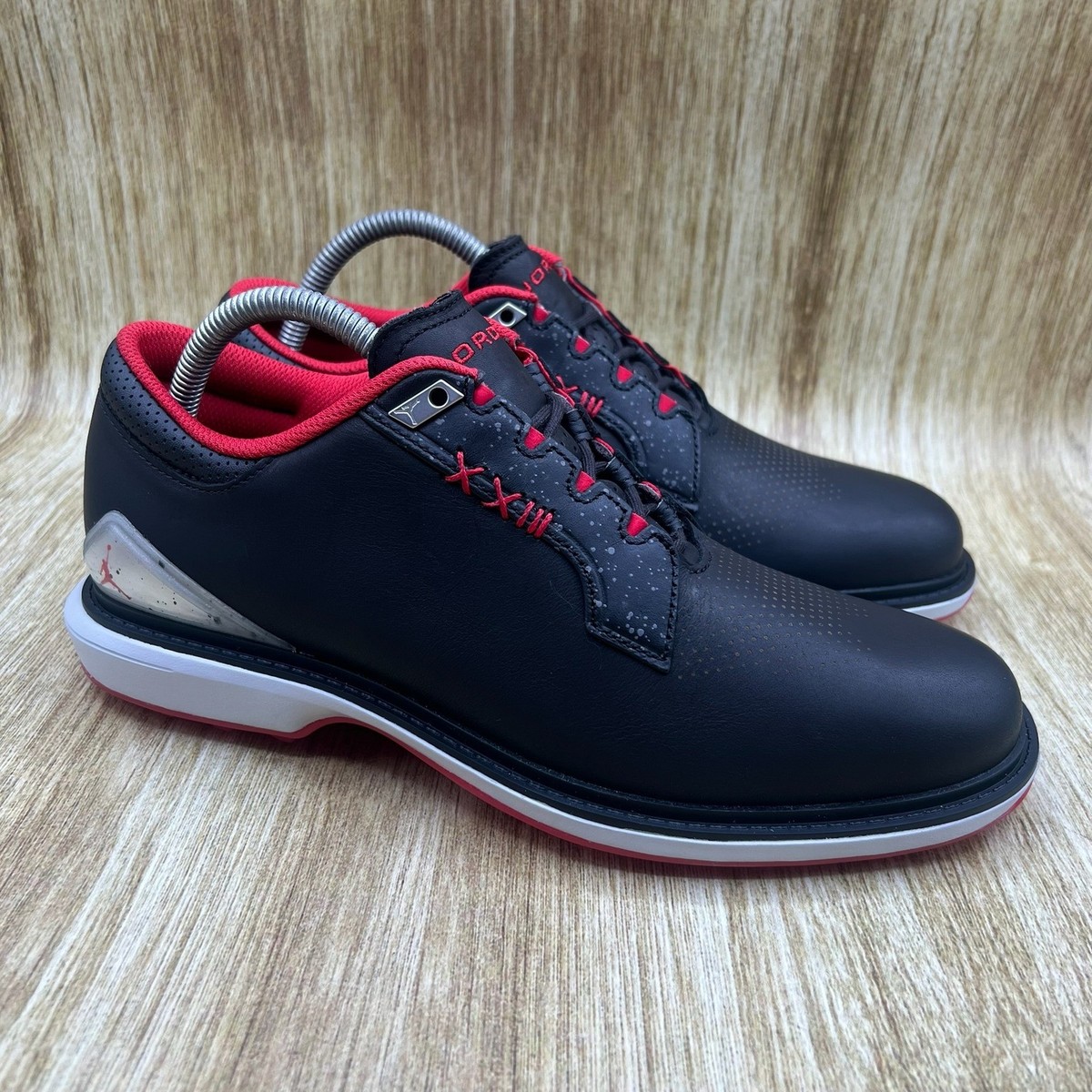 Nike Air Jordan ADG 5 Men's Size 8.5 Black Fire Red Golf Shoes
