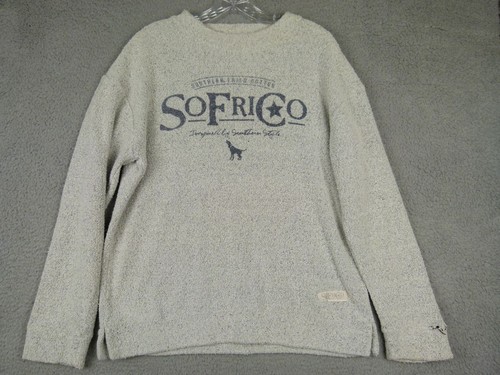 Southern Fried Cotton Womens M Beige Longsleeve Pullover Sweater w/ Thumb Holes