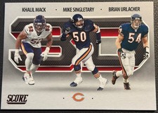 2021 Panini Score 3D Khalil Mack, Mike Singletary and Brian Urlacher #1 Card!
