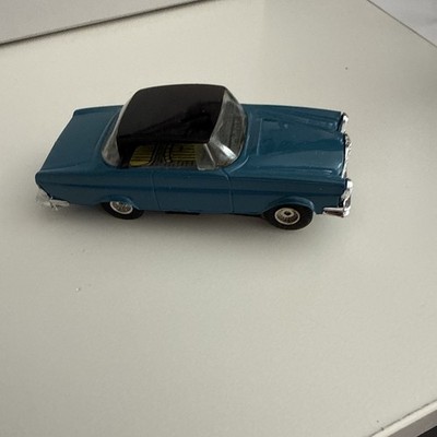 Aurora Faller Mercedes 2Dr Hardtop Blue/Black Vintage HTF Slot Car