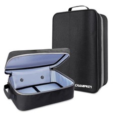 CHAMPKEY Premium Soft Padded Golf Shoe Bag  300D Polyester Standard, Black