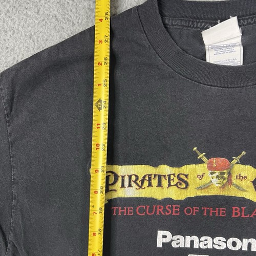 Vintage Pirates of the Caribbean T Shirt XL Curse Of Black Pearl Disney Promo - Picture 8 of 11
