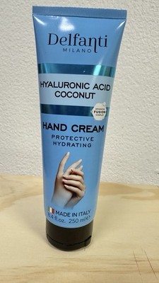 Delfani Milano Hyaluronic Acid Coconut Hand Cream 8.4 fl oz NEW Italy