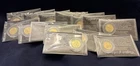 1943 Steel Wartime Wheat Cent Clad In 24 K Gold Lot Of 14!!!!