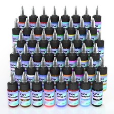 48 Colors 15ml Tattoo Ink Set - Permanent Pigment Kit for Liner, Shading Reali