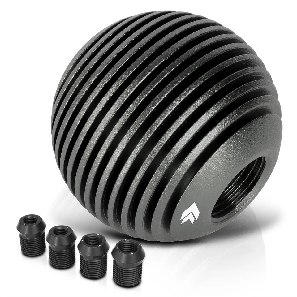 NRG SK-703GM Aluminum 50mm Diameter Heatsink Ball Shift Knob w/Adapter Gun Metal - Изображение 3 из 4