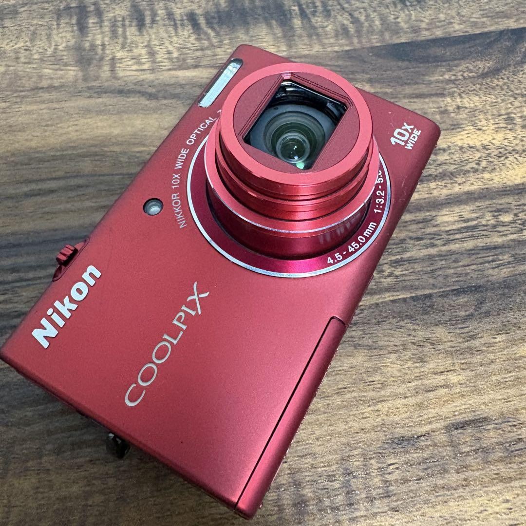 Nikon COOLPIX S6200 Red Digital Camera From Japan Used | eBay