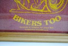 JESUS LOVES BIKERS TOO, SOLDIERS FOR JESUS M/C, WOOD FRAMED SILK SCREEN ART — photo 2
