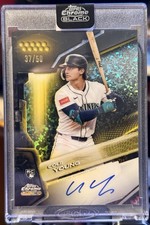 2026 Topps Chrome Black Cole Young Auto RC Gold Mini-Diamond Refractor #/50