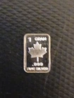 1g Maple Leaf Bar 999 Fine Silver