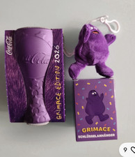 Coca-Cola Grimace Edition Glas/Becher lila + Grimace Schl&uuml;sselanh&auml;nger