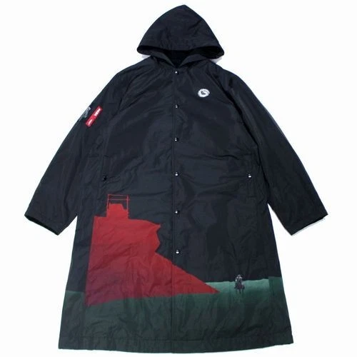 UNDERCOVER 20AW Spider s Nest Castle Giacca da Allenatore Lunga 3 Nero