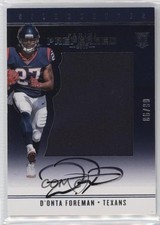 2017 Panini Preferred Rookie Silhouettes 86/99 D'Onta Foreman #73 Auto 00o6