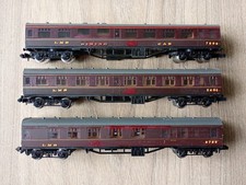 3 X Graham Farish N Gauge Maroon Coaches 