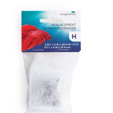 3 Pack Aquarium Pond Water Treatment Filter Cartridges for Crystal Clear Water