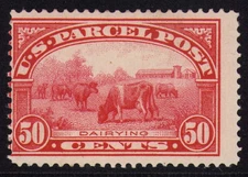 1913 US SC Q12 50c Parcel Post Dairying, MH Mint