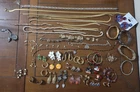 Vintage Costume Jewelry Lot Necklaces Earrings Bracelets, Wear or Repurpose
