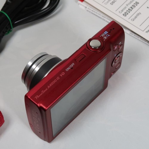 Canon PowerShot A4000 IS Digital Camera Red 16MP 8x, Case, SD Card 16Gb - Great - Picture 6 of 22