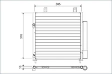 Valeo 822600 condenser, air conditioning for Mitsubishi