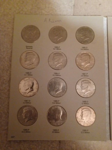 1985-2001 Kennedy Half Dollars Full Set UNC