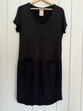 Dolan Left Coast Anthropologie Dress S Small Black Mixed Fabric Pocket S/S