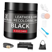 ,8.5oz Leather Color Restorer,Leather Repair kit Leather Recoloring Balm Black