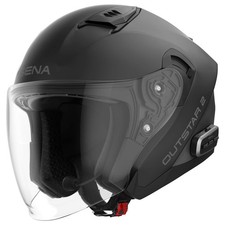 Casco jet Sena Outstar 2 nero opaco taglia L casco moto con citofono mesh