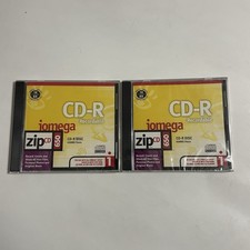 Iomega Zip Drive Disk 650MB CD-R Lot of 2 DISC New SEALED