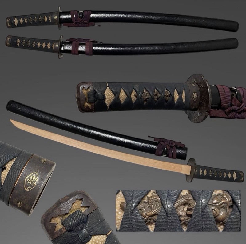 Japanese Sword wakizashi edo period (No Blade )